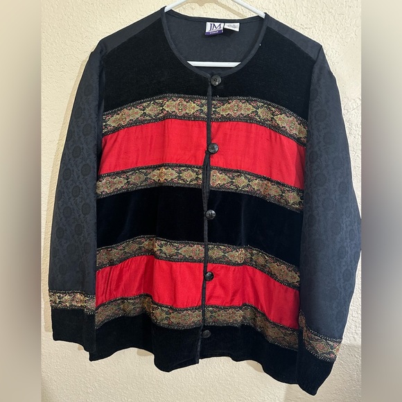 JM COLLECTION WOMENS Super sick, flashy and colorful button down - Picture 1 of 9